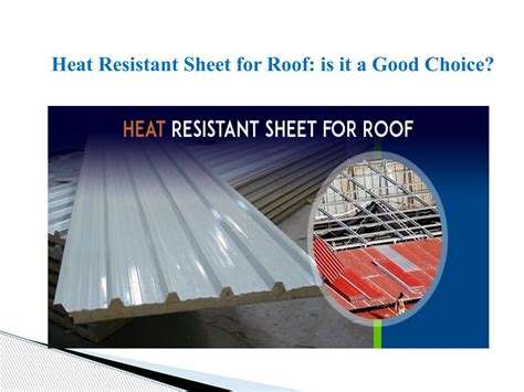 heat resistant sheet for roof